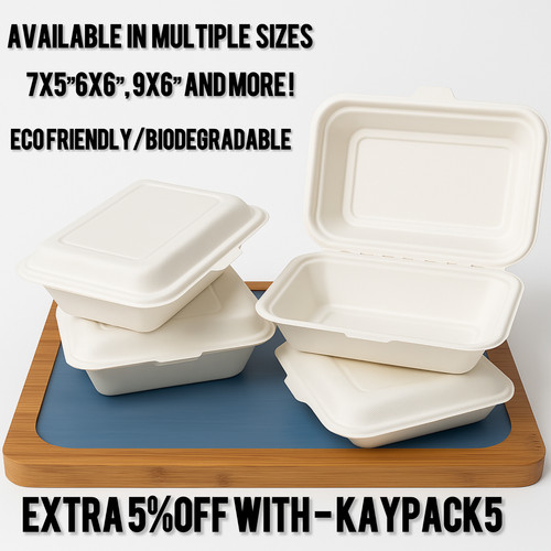 Bagasse takeaway containers - bagasse,