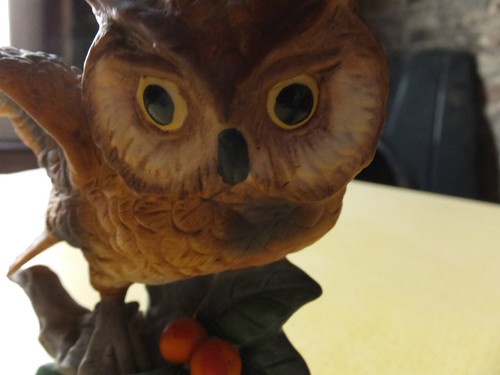 Large winter owl ornament - winter,