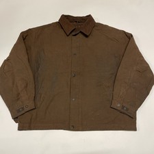 Vintage Next Wax Jacket Mens 2XL Brown Hunting Shooting Coat Moleskin Collar