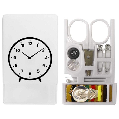 Clock mini travel sewing kit - 'clock',
