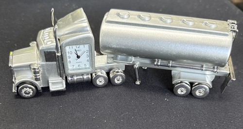 Mini tanker truck desk clock - truck,