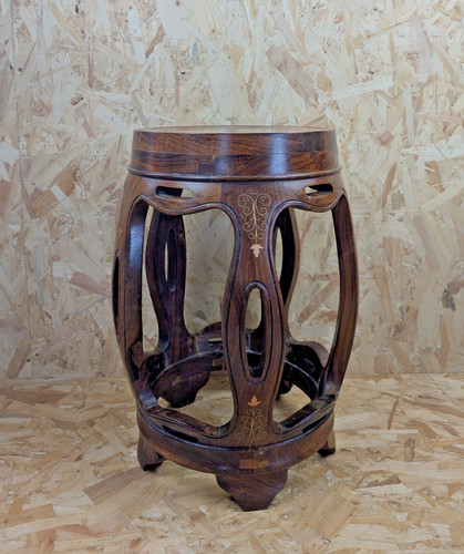 Vintage chinese barrel stool - vintage,