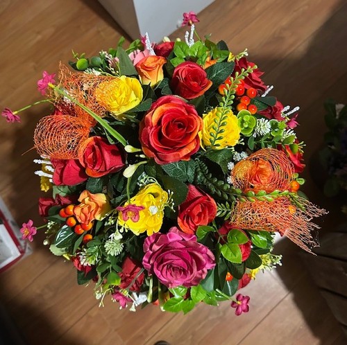 Large grave posy bright - (new),