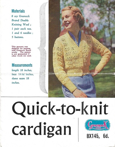 Vintage knitting pattern 265 - vintage,