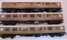 Hornby OO Gauge - 3x LNER Thompson Teak Coaches - 2x 1010 & 1870 Brake