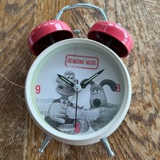 RARE Wallace and Gromit Alarm Clock 2011 Aardman Animation Twin Bell Alarm Clock