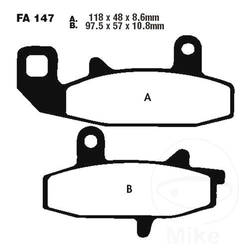 Ebc brake pads standard - pads,