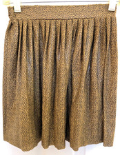 ZARA Kids Girls LEOPARD PRINT Elastic Waist Band Pleated Skirt Size 13/14