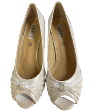 Lexus Ivory Silk Wedding Shoes Size 5 (38) (Boxed)  (sanc1)
