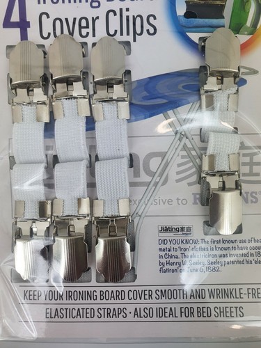 Iron board cover clips - board,