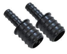 2 x Plastic Hose Joiner Barbed Connector Reducer Fits 25mm 12-13mm ID Pipe Pond