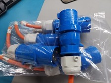 5pcs Bals IP44 Blue Cable Mount 2P + E Industrial Power Plug  16A  230V