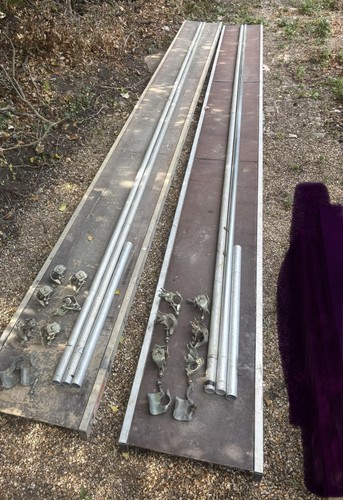 Aluminium staging - 2x, 6.6m