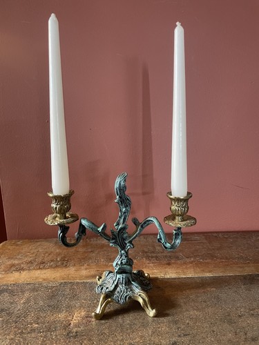 Vintage brass candelabra - vintage,