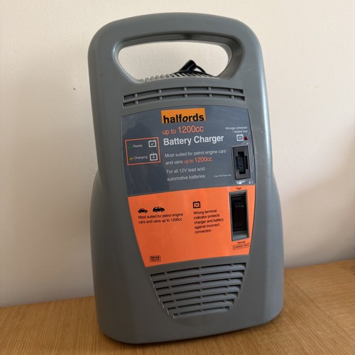 Halfords car battery charger - car,