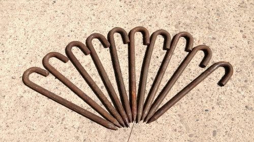 British army tent pegs x10 - british,