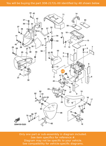 Yamaha bracket 3d8 2172l - yamaha, 3d8-2172l-00