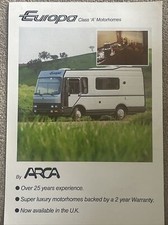 The arca europa motorhomes car - arca,