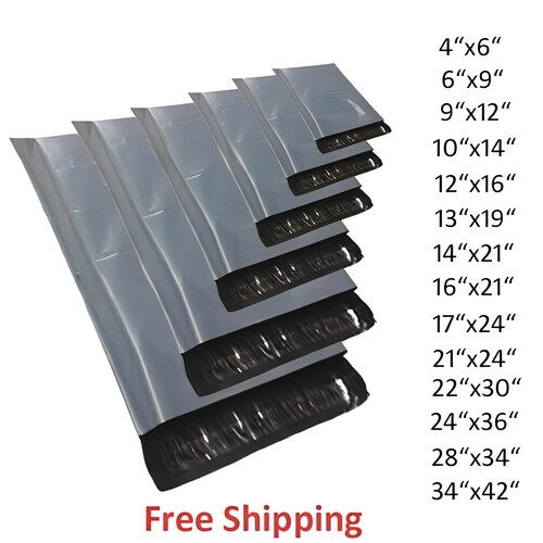 Strong grey plastic mailing - strong,