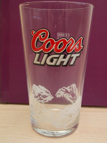 Coors light beer conical pint - coors,