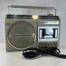 Vintage sharp radio - vintage, cassette
