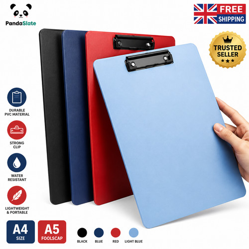 Foolscap clipboard black - a4/a5,