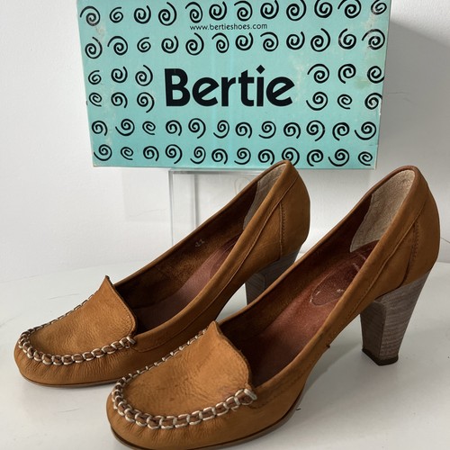 Tan leather heeled - leather,