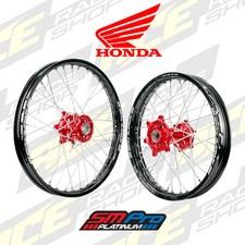 SM PRO PLATINUM WHEEL SET HONDA CR125/250 02-, CRF250 02-13, CRF450 02-12 RED