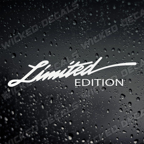 Limited edition vinyl - edition, sticker