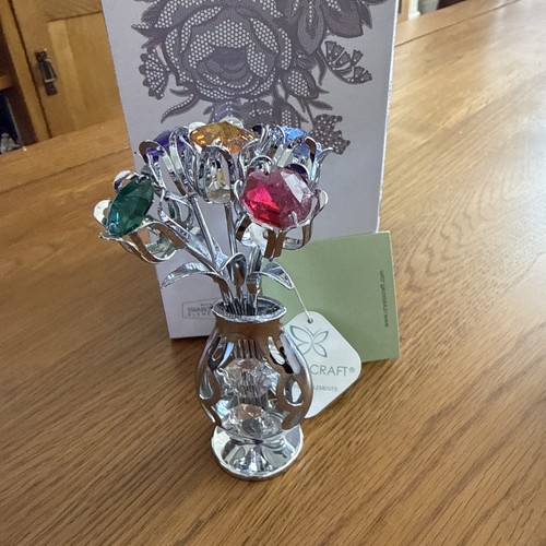 Crystocraft vase flowers - vase,