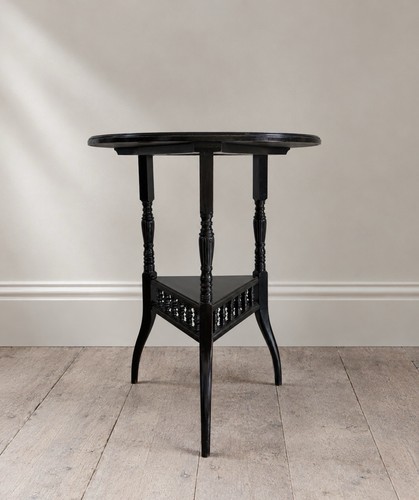 Ebonised arts and crafts ew - an,