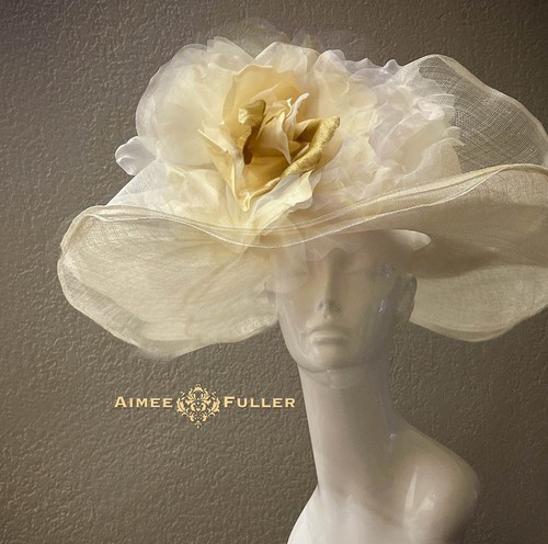 Kentucky derby hat white - white, cream
