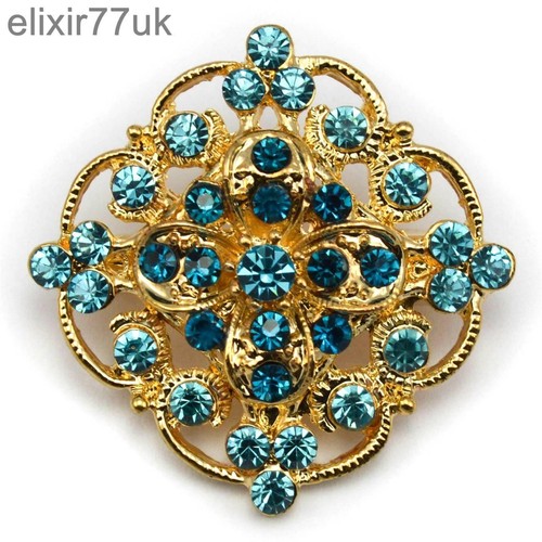 New gold flower bouquet brooch - gold,