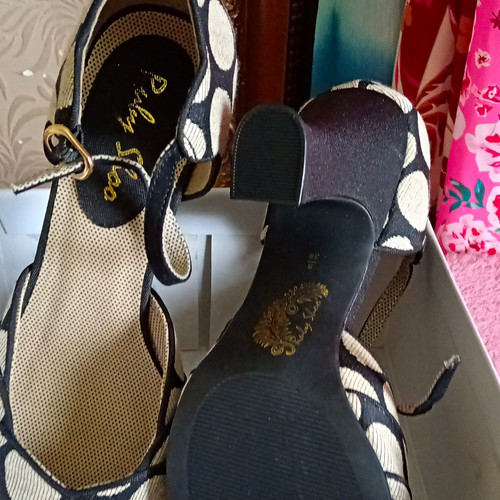 Ruby shoo black beige polka - shoo,