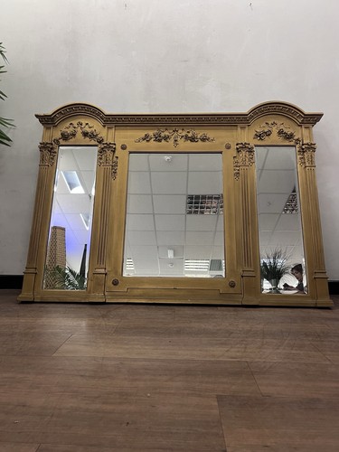 Large regency antique mirror - large,