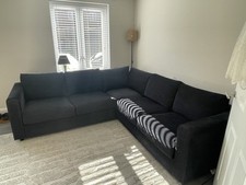 COVERS ONLY for 4-seat Vimle Corner Sofa, Saxemara black-blue