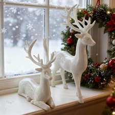 2 Pcs Reindeer Statues,Xmas