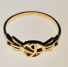 Vintage 9ct Rennie Mackintosh Gold Ring  Size G1/2 