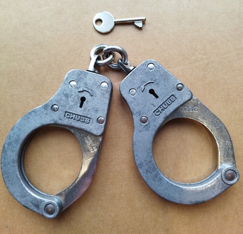 Chubb handcuffs with one - with, key