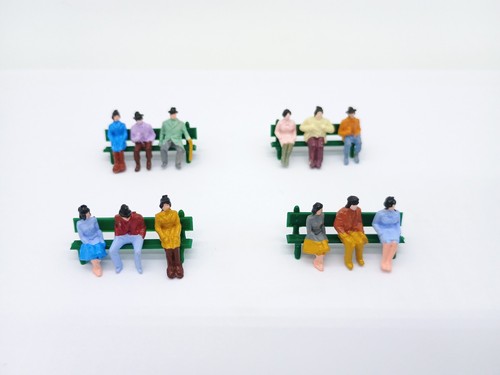 Model train railway figures - train,