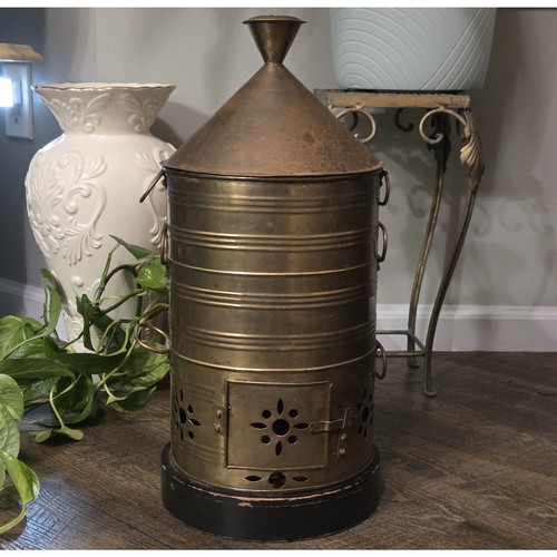 Antique brass lamp - brass, pot