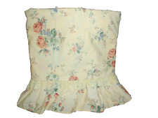 VINTAGE STEVENS DORMA/CHESTNUT HILL PINK GREEN FLORAL (1) TWIN FLAT SHEET 64X94