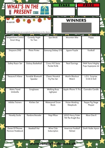 Christmas present fundraising - christmas,