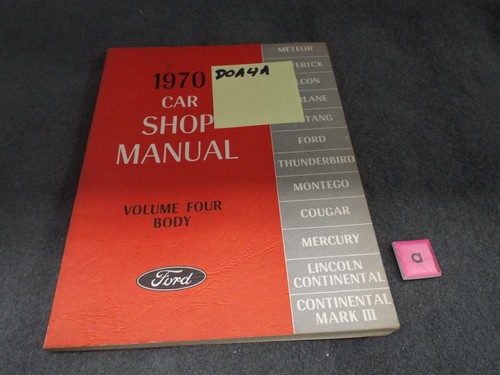 Shop manual body - body, 1970