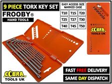 9PC Offset Extra Long Reach Tamperproof Hollow End Torx Torque Star Key Set 2382
