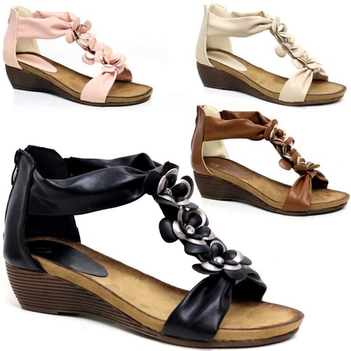 Ladies wedge sandals womens - sandals,