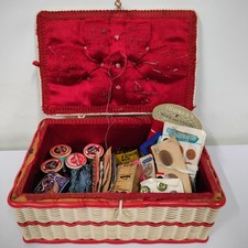 Vintage Sewing Basket Storage