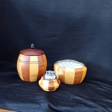 1950s-1960s Lancroft Woodware.Rolstar Table Lighter,ice bucket,rose Bowl. Retro