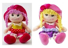 Traditional Ragdoll With Pink Or Blonde Hair Kids Soft Toy 