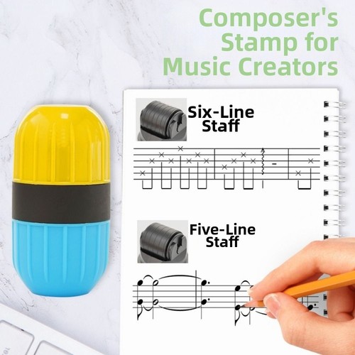 Music notation stamp - music,